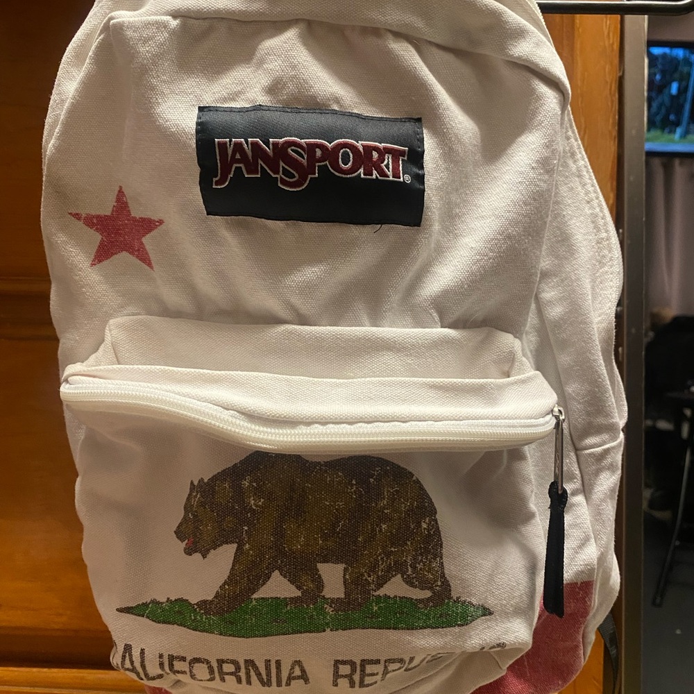 Jansport California Republic White Backpack